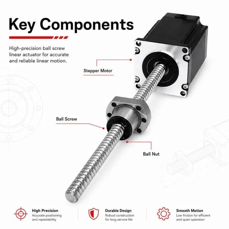 ball-screw-linear-actuator-key-components
