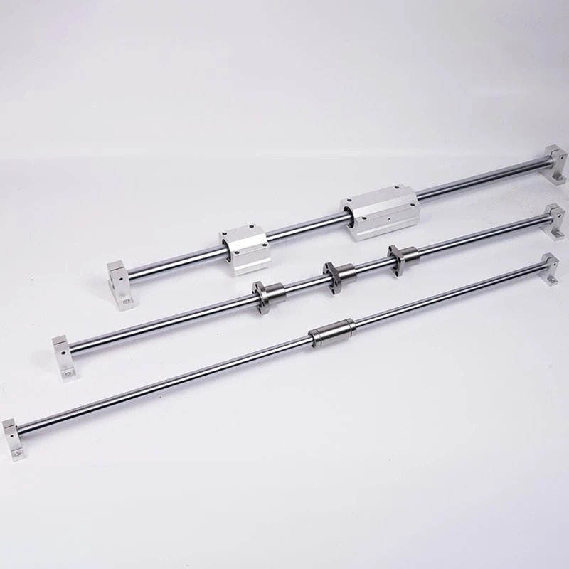 Different linear bearing slides assembled with shaft supports Different linear bearing slides assembled with shaft supports