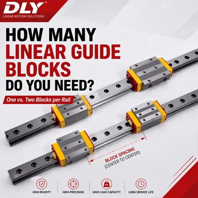 How Many Linear Guide Blocks Do You Need? One vs. Two Blocks per Rail and Block Spacing Calculation