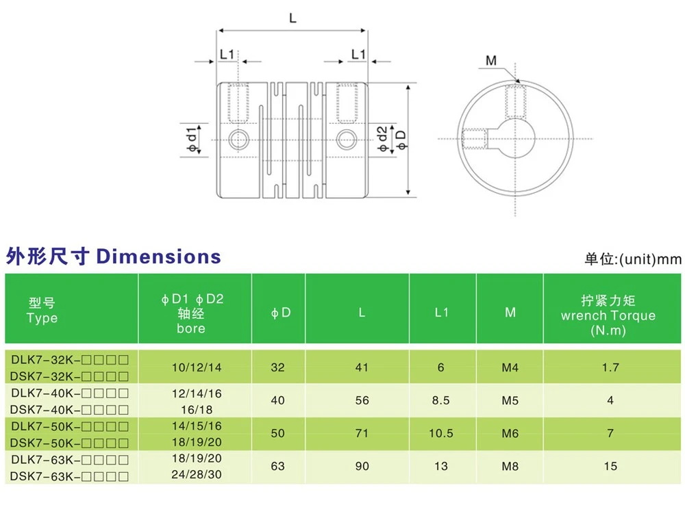 Keyway-Type-Flexible-Shaft-Coupling Dimensions01 Keyway-Type-Flexible-Shaft-Coupling Dimensions01