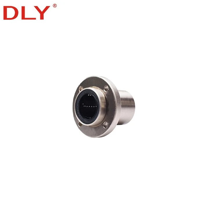Flanged linear bearing for smooth linear motion assembly